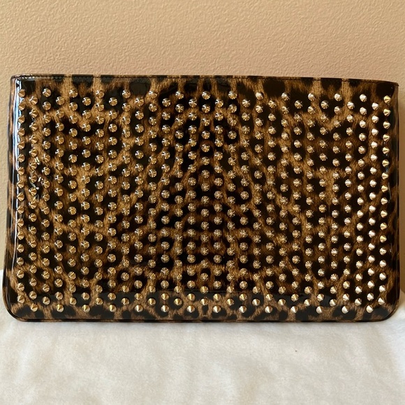 Christian Louboutin Loubiposh Animal print Crossbody Clutch - Picture 4 of 17